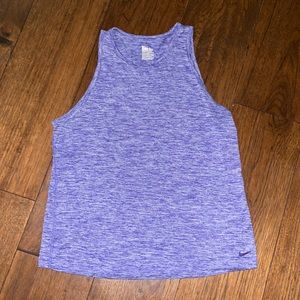 Nike dri fit purple tank top size medium